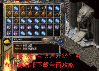 如何零撸经验快速升级?至尊传奇新服下载全面攻略 如何零撸经验快速升级?至尊传奇新服下载全面攻略