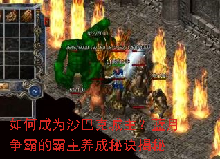 如何成为沙巴克城主?蓝月争霸的霸主养成秘诀揭秘 如何成为沙巴克城主?蓝月争霸的霸主养成秘诀揭秘