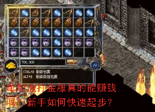 单职业打金服真的能赚钱吗?新手如何快速起步? 单职业打金服真的能赚钱吗?新手如何快速起步?