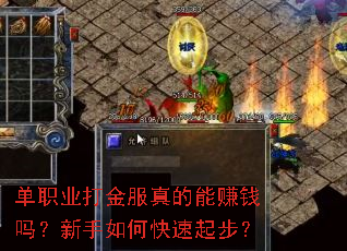 单职业打金服真的能赚钱吗?新手如何快速起步? 单职业打金服真的能赚钱吗?新手如何快速起步?