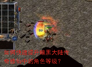 如何快速提升暗黑大陆传奇修仙中的角色等级? 如何快速提升暗黑大陆传奇修仙中的角色等级?