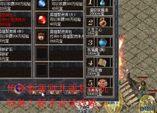 传奇新服刚开服怎么玩制胜?新手必读攻略 传奇新服刚开服怎么玩制胜?新手必读攻略