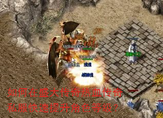 如何在盛大传奇热血传奇私服快速提升角色等级? 如何在盛大传奇热血传奇私服快速提升角色等级?