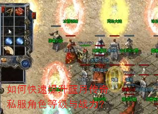 如何快速提升蓝月传奇私服角色等级与战力? 如何快速提升蓝月传奇私服角色等级与战力?