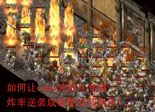 如何让voma领袖从高爆炸率逆袭成最受欢迎角色? 如何让voma领袖从高爆炸率逆袭成最受欢迎角色?