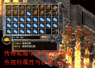 传奇私服中稀有特戒有哪些独特属性与获取方法? 传奇私服中稀有特戒有哪些独特属性与获取方法?