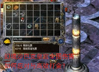 幻境沙巴克皇宫全图伤害如何应对与高效打金? 幻境沙巴克皇宫全图伤害如何应对与高效打金?