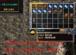 如何在免费召唤月灵的传奇私服中快速提升角色等级? 如何在免费召唤月灵的传奇私服中快速提升角色等级?