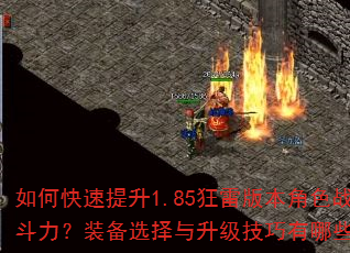 如何快速提升1.85狂雷版本角色战斗力?装备选择与升级技巧有哪些? 如何快速提升1.85狂雷版本角色战斗力?装备选择与升级技巧有哪些?
