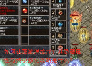 如何获取漩涡纹戒?其隐藏属性与终极强化攻略是什么? 如何获取漩涡纹戒?其隐藏属性与终极强化攻略是什么?