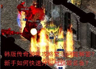 韩版传奇游戏攻略常见问题解答?新手如何快速升级与获取装备? 韩版传奇游戏攻略常见问题解答?新手如何快速升级与获取装备?